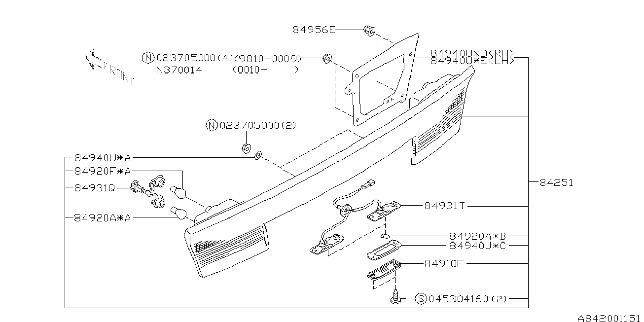 Subaru 68410-2420 - Bec, lumini bord aaoparts.ro