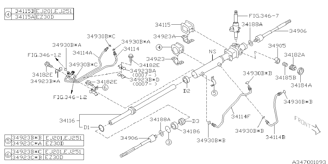 Subaru 34140-FC000 - Articulatie axiala, cap de bara aaoparts.ro