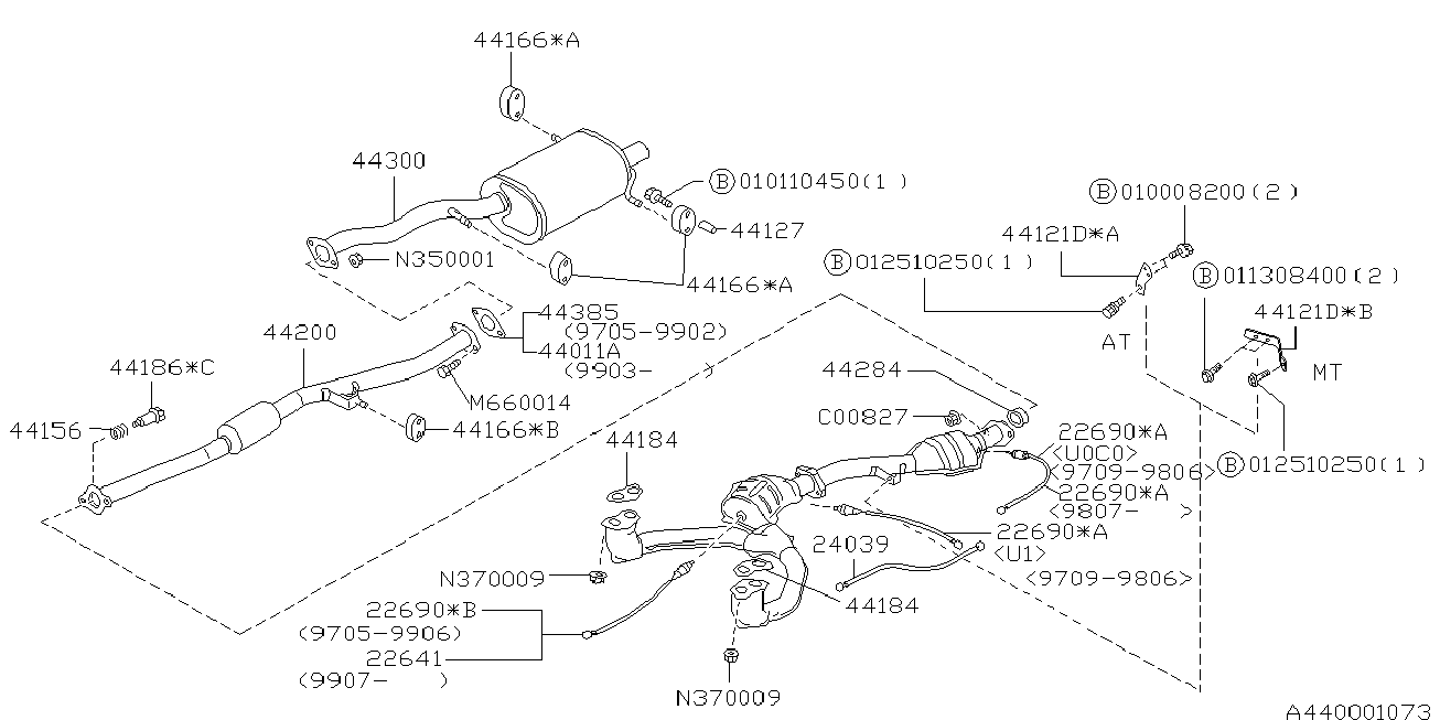 Subaru 902350001 - Piulita,galeria de evacuare aaoparts.ro