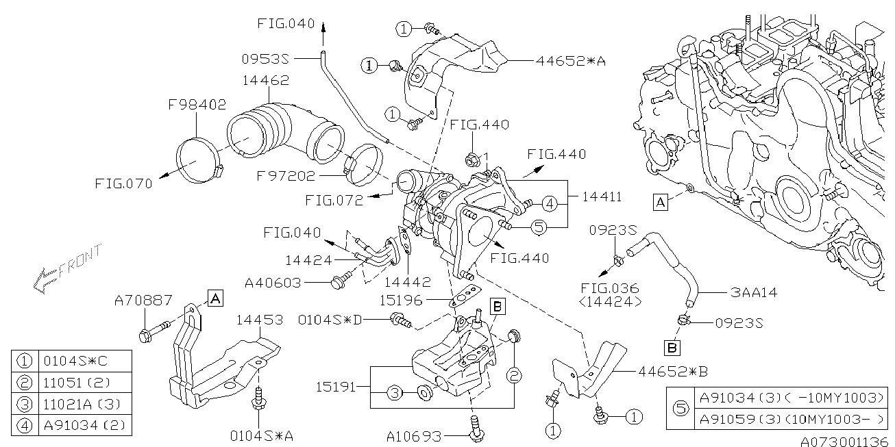 FA1 KT720060 - Set montaj, turbocompresor aaoparts.ro