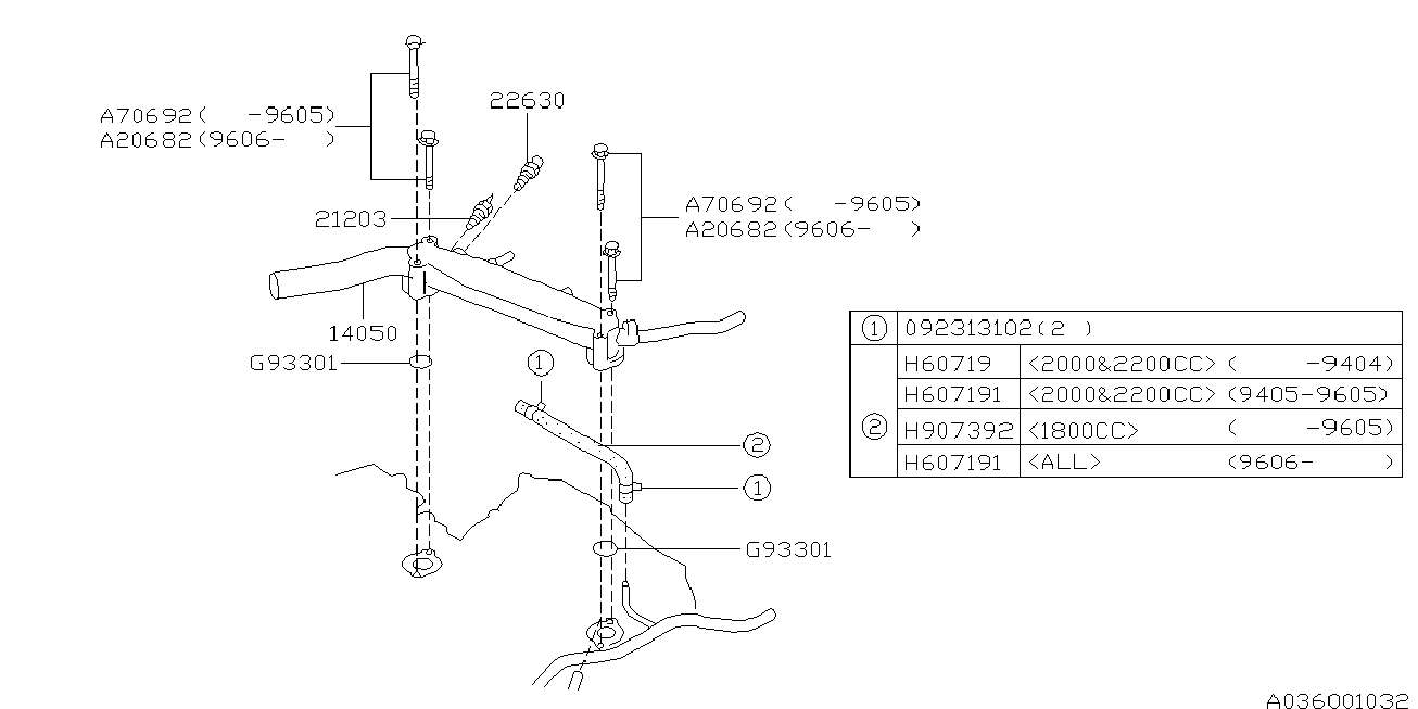 Subaru 21203-AA030 - Senzor,temperatura lichid de racire aaoparts.ro