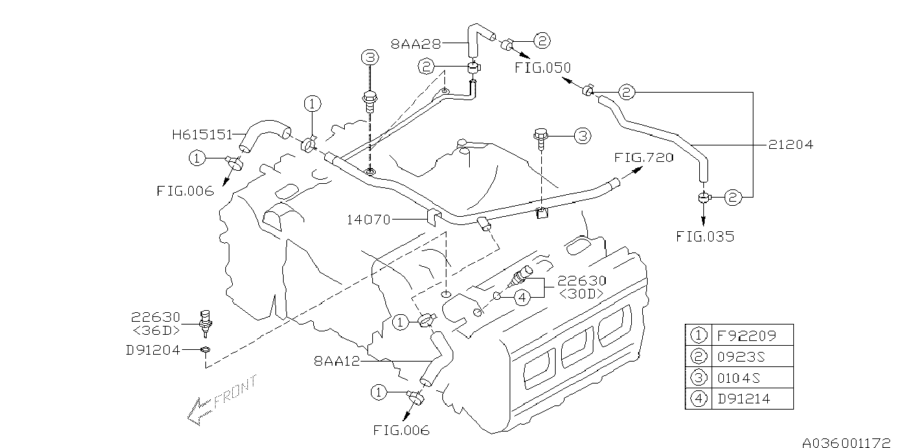 Subaru 22630KA140 - Senzor,temperatura lichid de racire aaoparts.ro