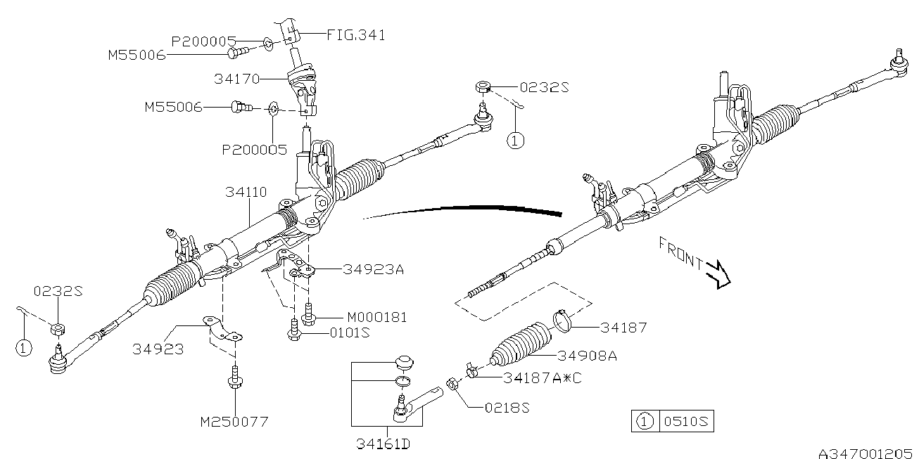 Subaru 34141-AC0109E - Cap de bara aaoparts.ro