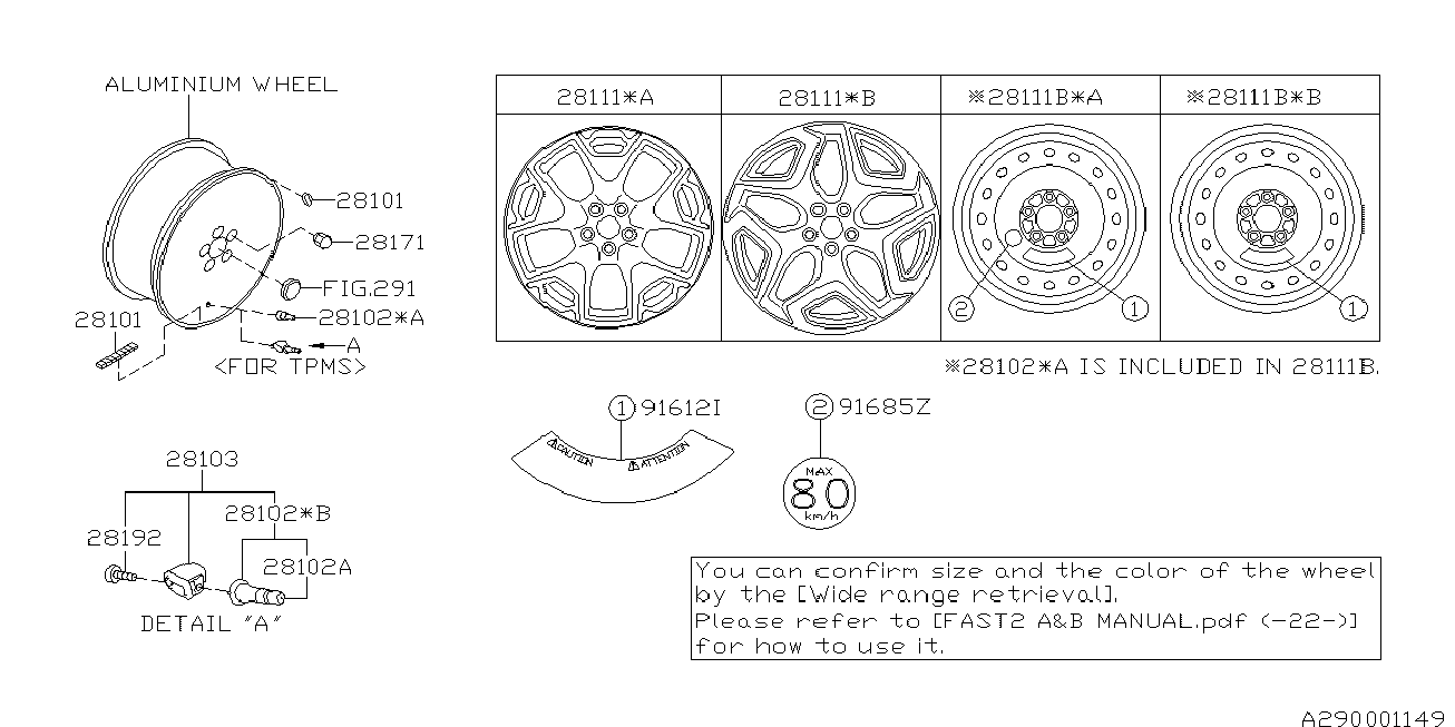 Subaru 28103FL000 - Senzor, sistem de control al presiunii pneuri aaoparts.ro