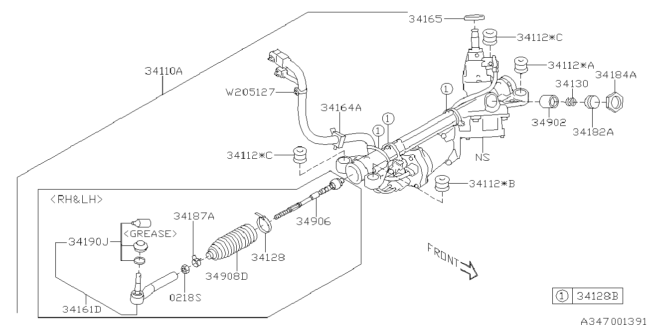 Subaru 34161SA001 - Cap de bara aaoparts.ro