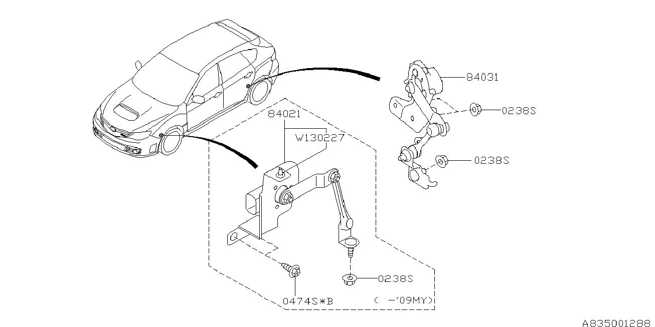 Subaru 84021-AG000 - Lagar, fixare ax aaoparts.ro
