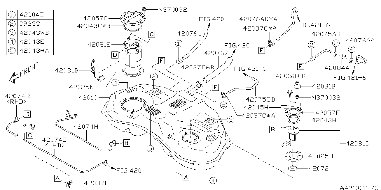 Subaru 42072-AG180 - Filtru combustibil aaoparts.ro