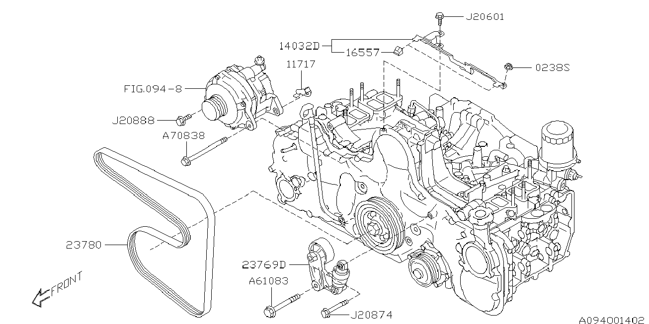 Subaru 23780AA030 - V BELT aaoparts.ro