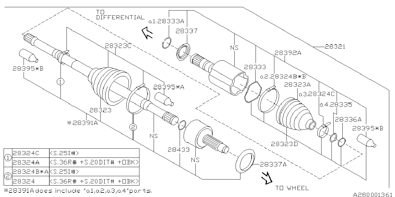 Subaru 28324-AG010 - Colier de fixare aaoparts.ro