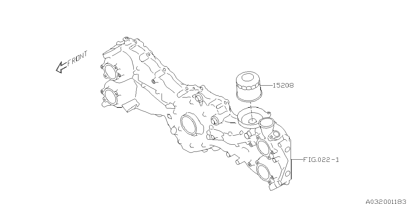 Subaru 15208-AA160 - Filtru ulei aaoparts.ro