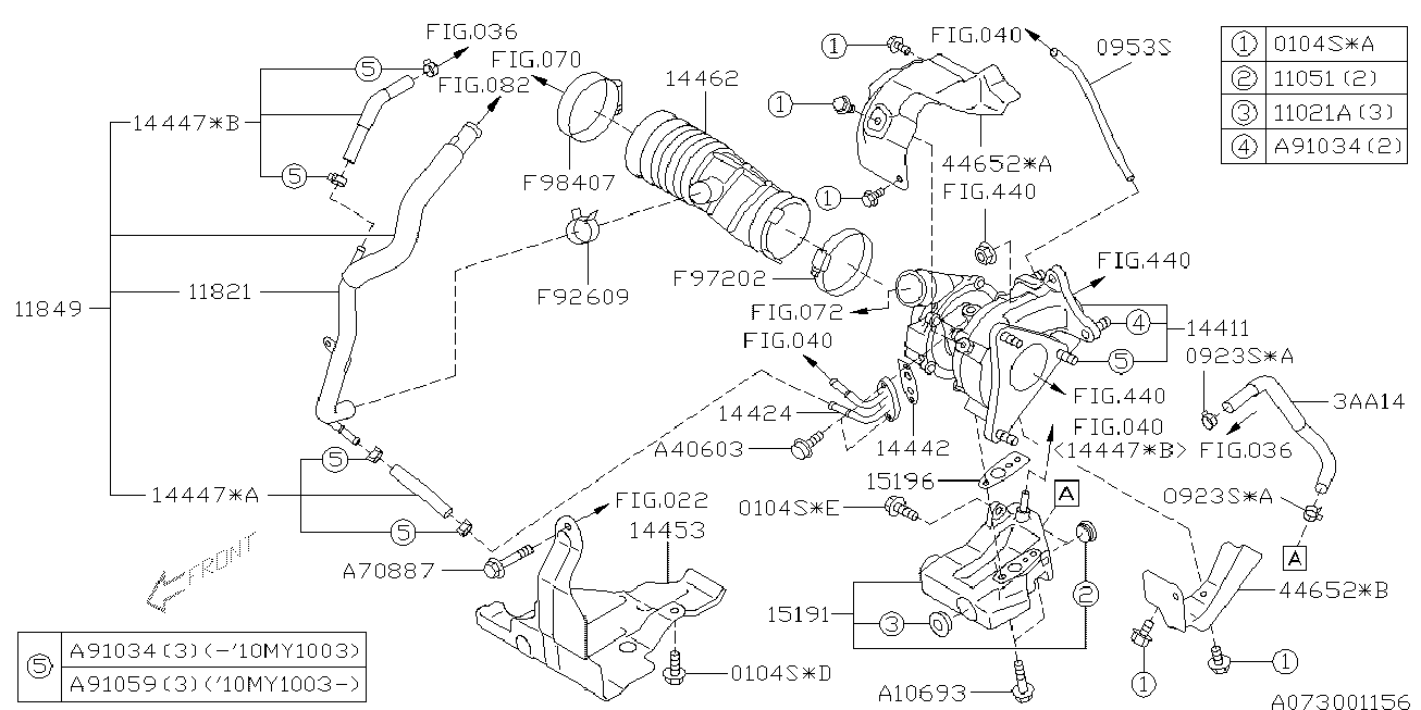 FA1 KT720060 - Set montaj, turbocompresor aaoparts.ro
