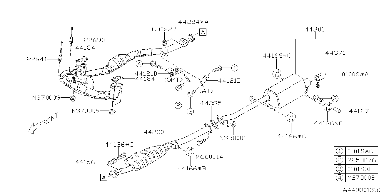 Subaru 22641-AA381 - Sonda Lambda aaoparts.ro