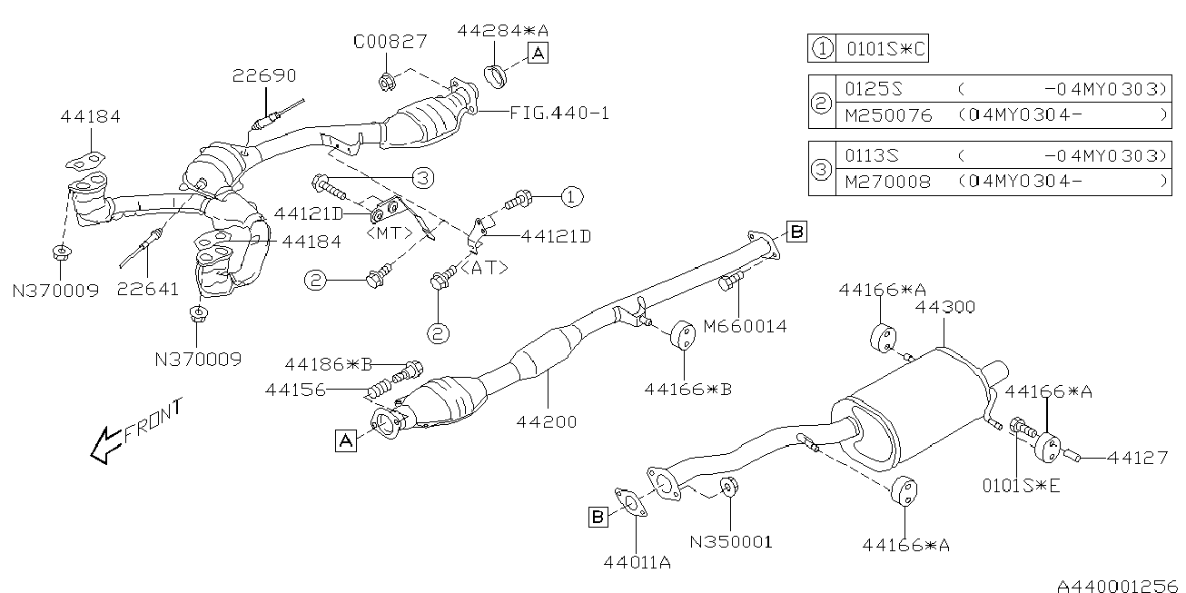 Subaru 22690-AA640 - Sonda Lambda aaoparts.ro