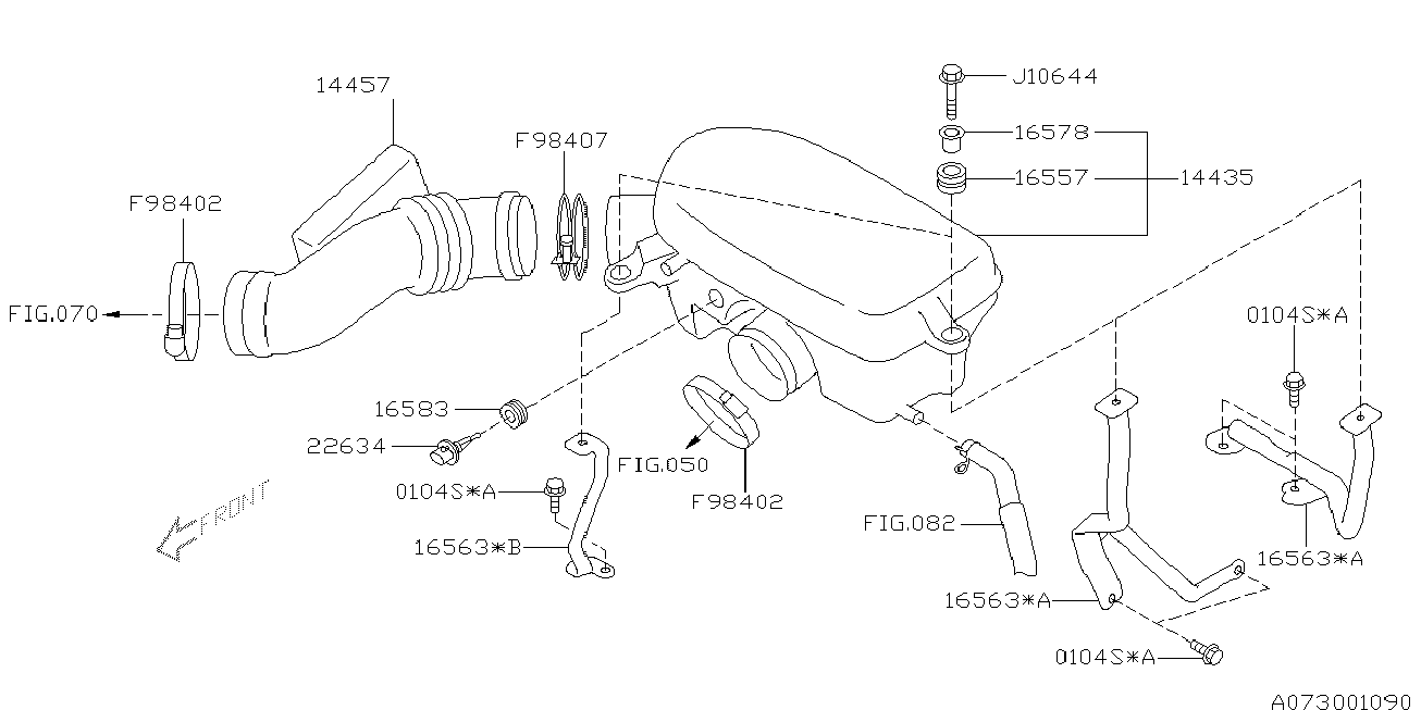 Subaru 22634KA071 - Senzor,temperatura aer admisie aaoparts.ro
