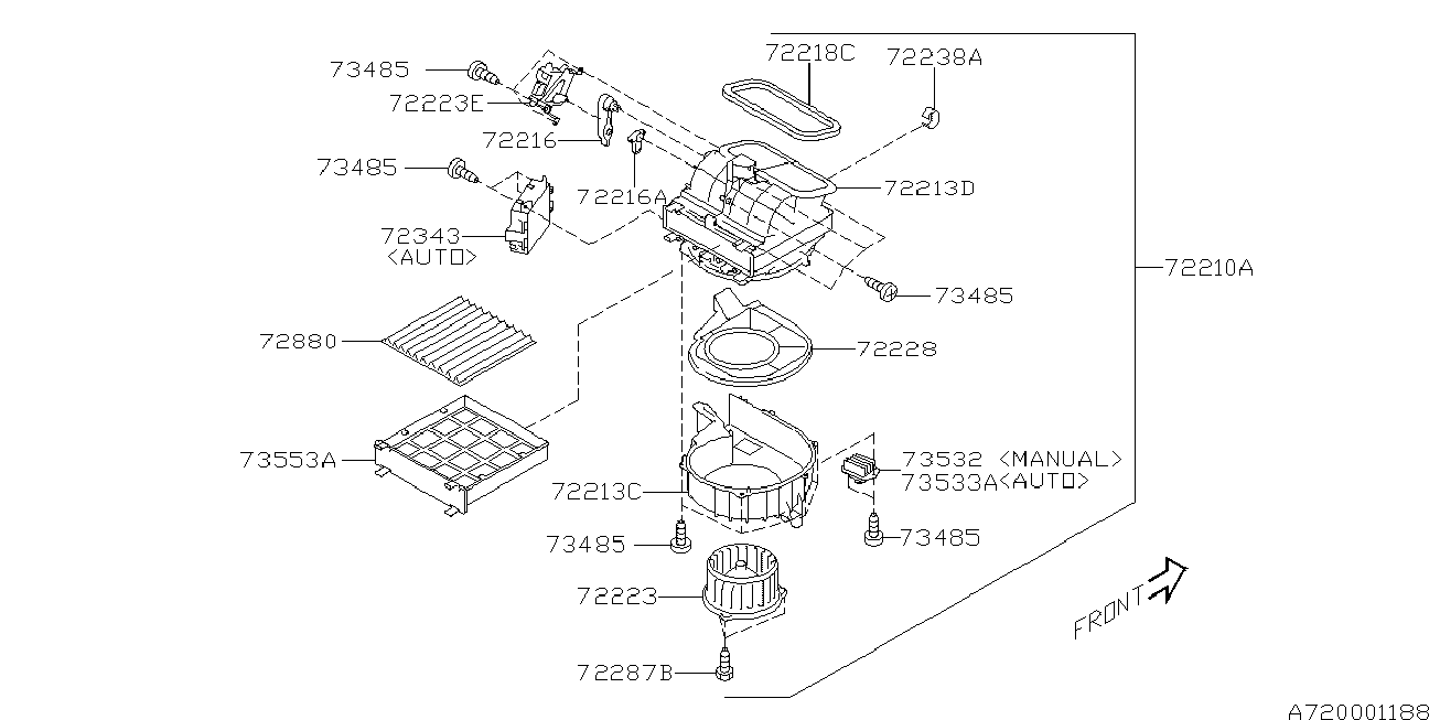 Subaru 72880-AG000 - Filtru, aer habitaclu aaoparts.ro