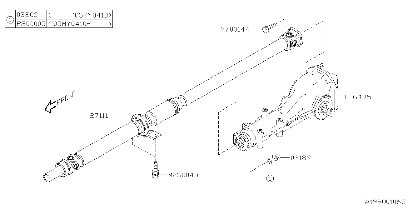 Subaru 27111AG060 - Suport, ax cardanic aaoparts.ro