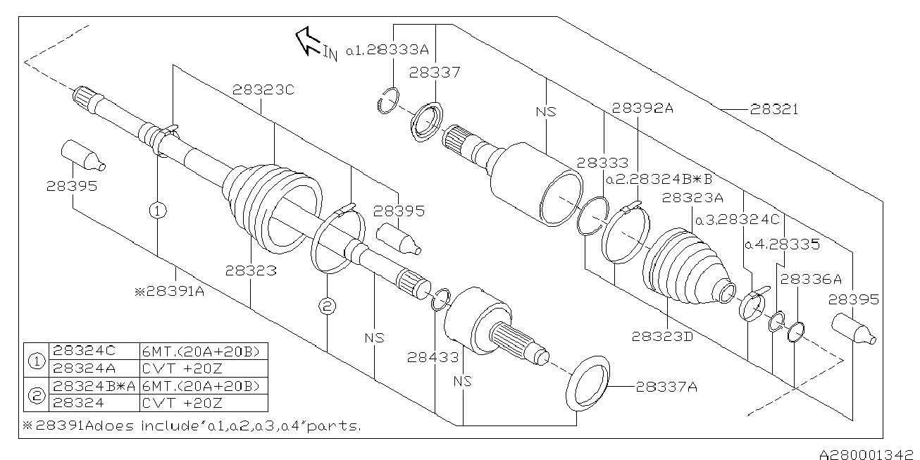 Subaru 28324-AG010 - Colier de fixare aaoparts.ro