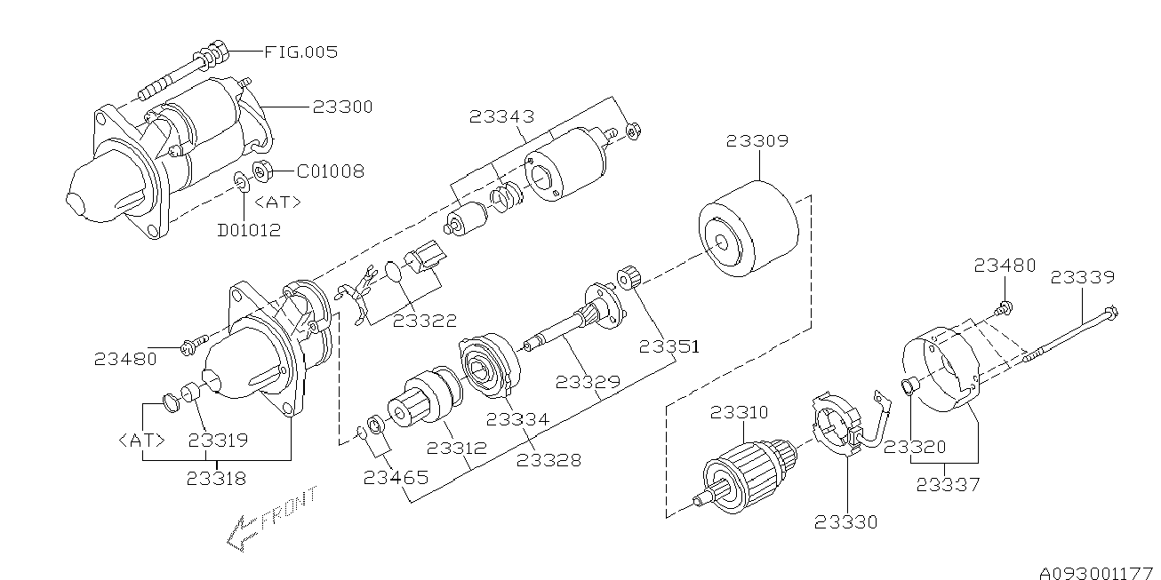 Subaru 23300AA460 - Starter aaoparts.ro