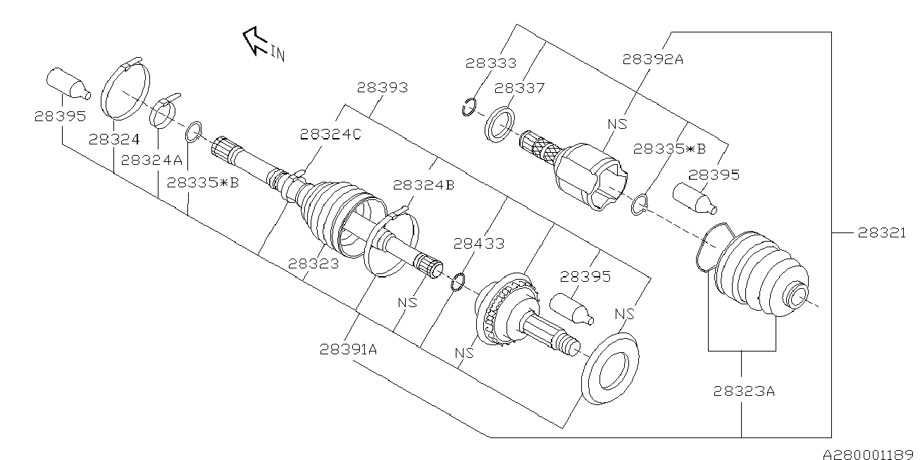 Subaru 28024-FC000 - Colier aaoparts.ro
