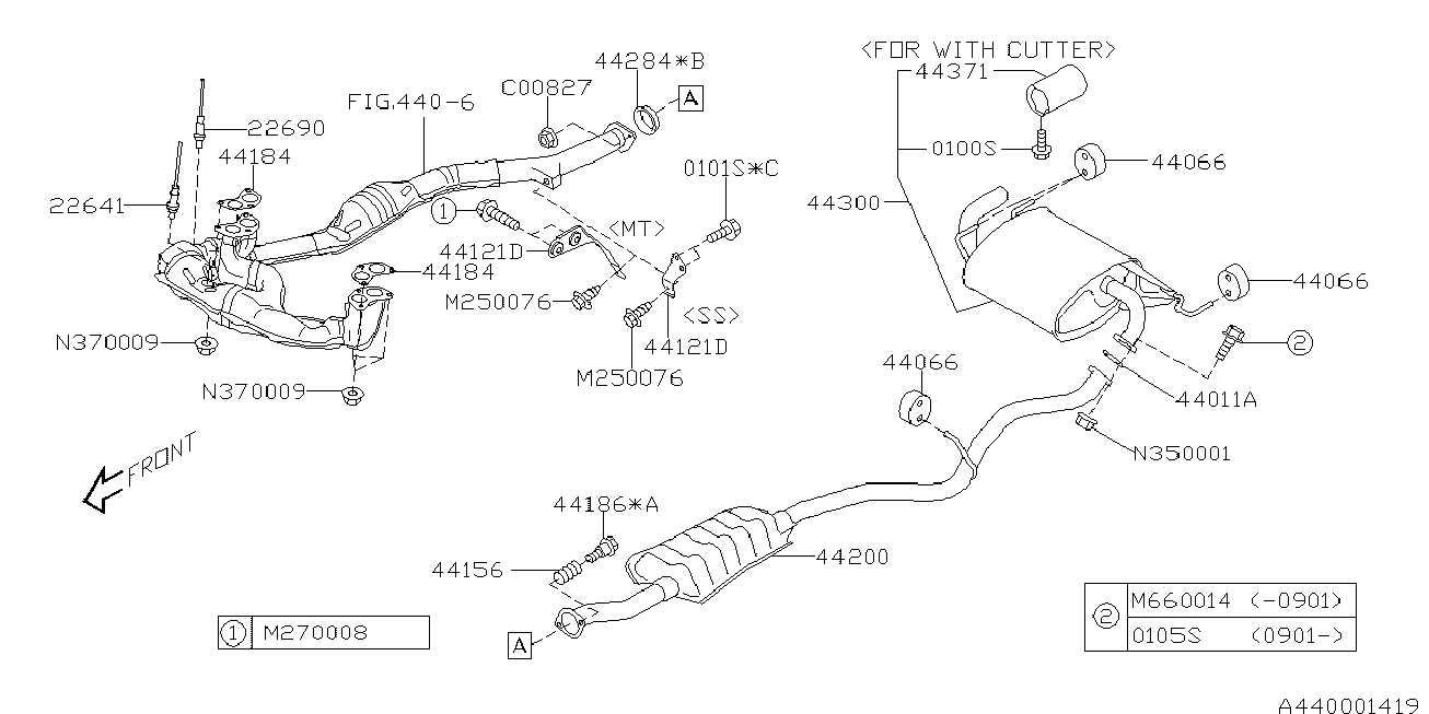 Subaru 22641AA480 - Sonda Lambda aaoparts.ro