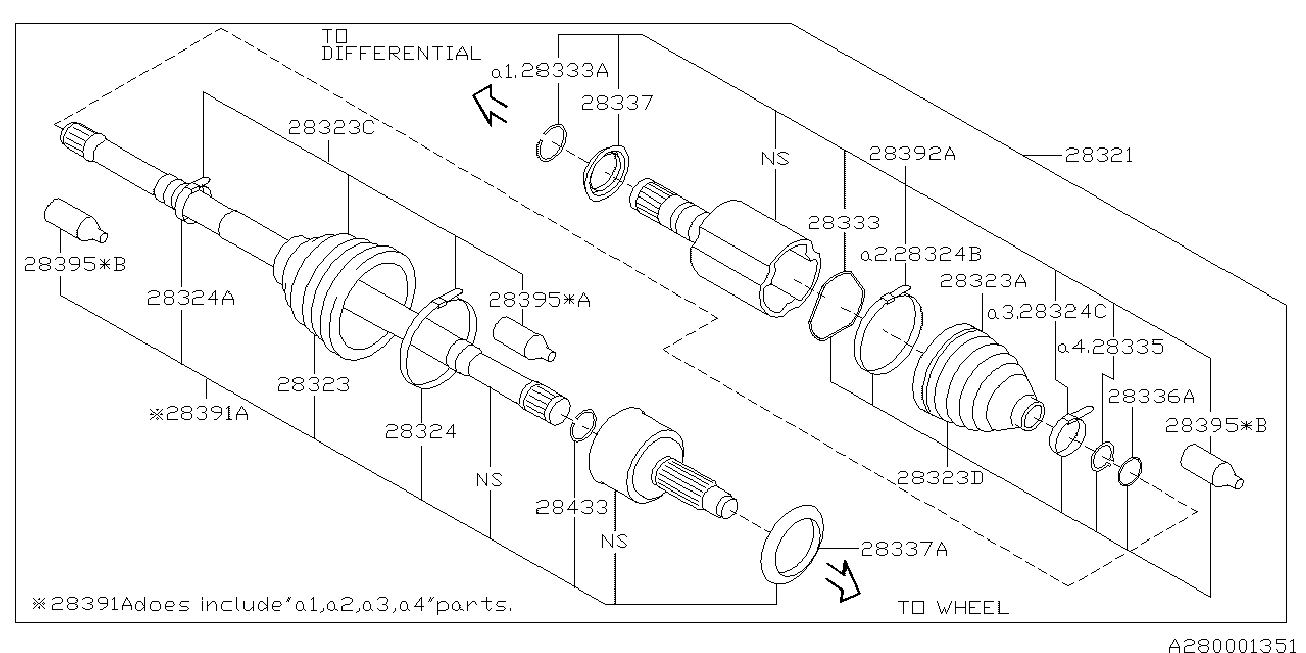 Subaru 28324-AG010 - Colier de fixare aaoparts.ro