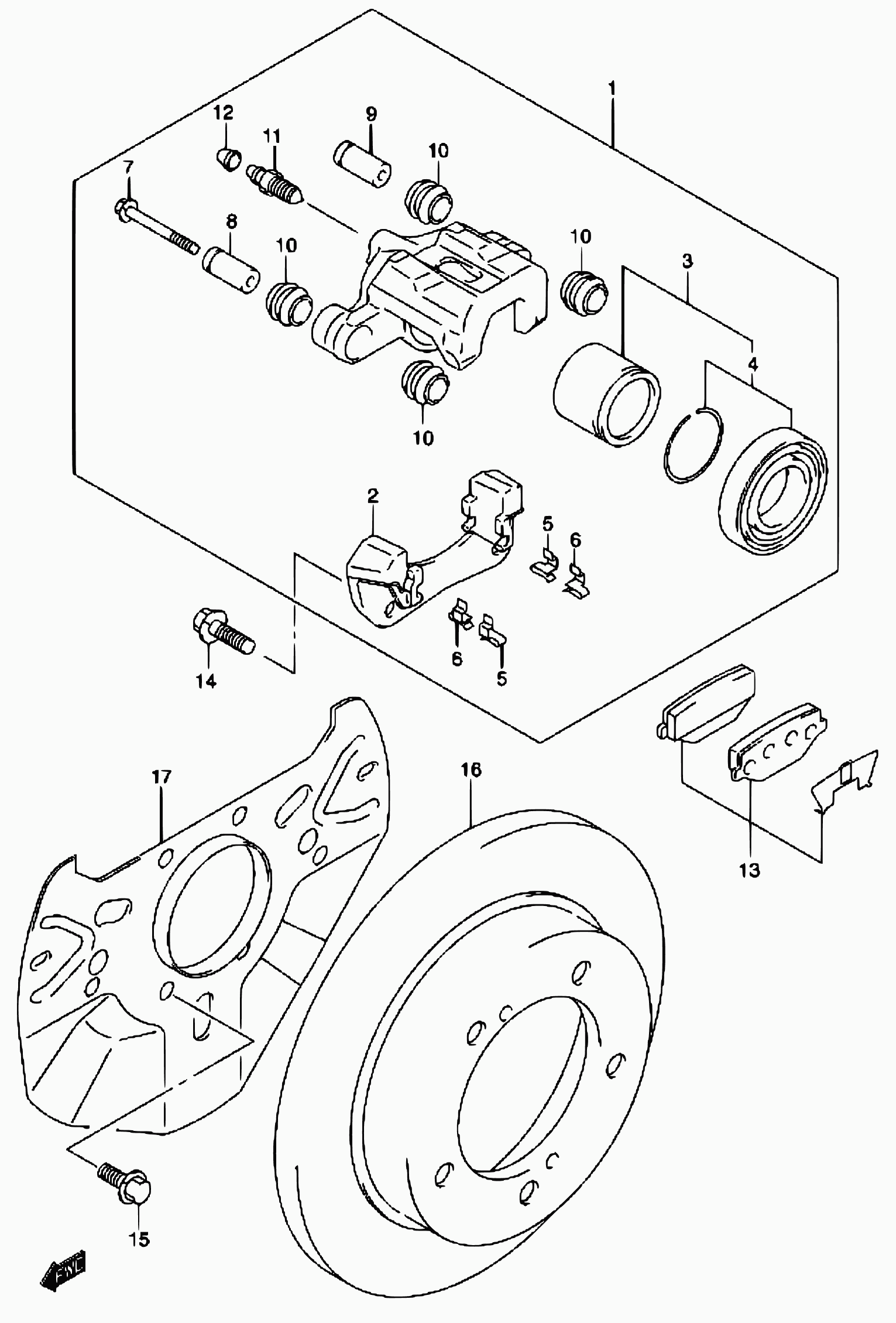 Suzuki 55200-81A10 - Set placute frana,frana disc aaoparts.ro