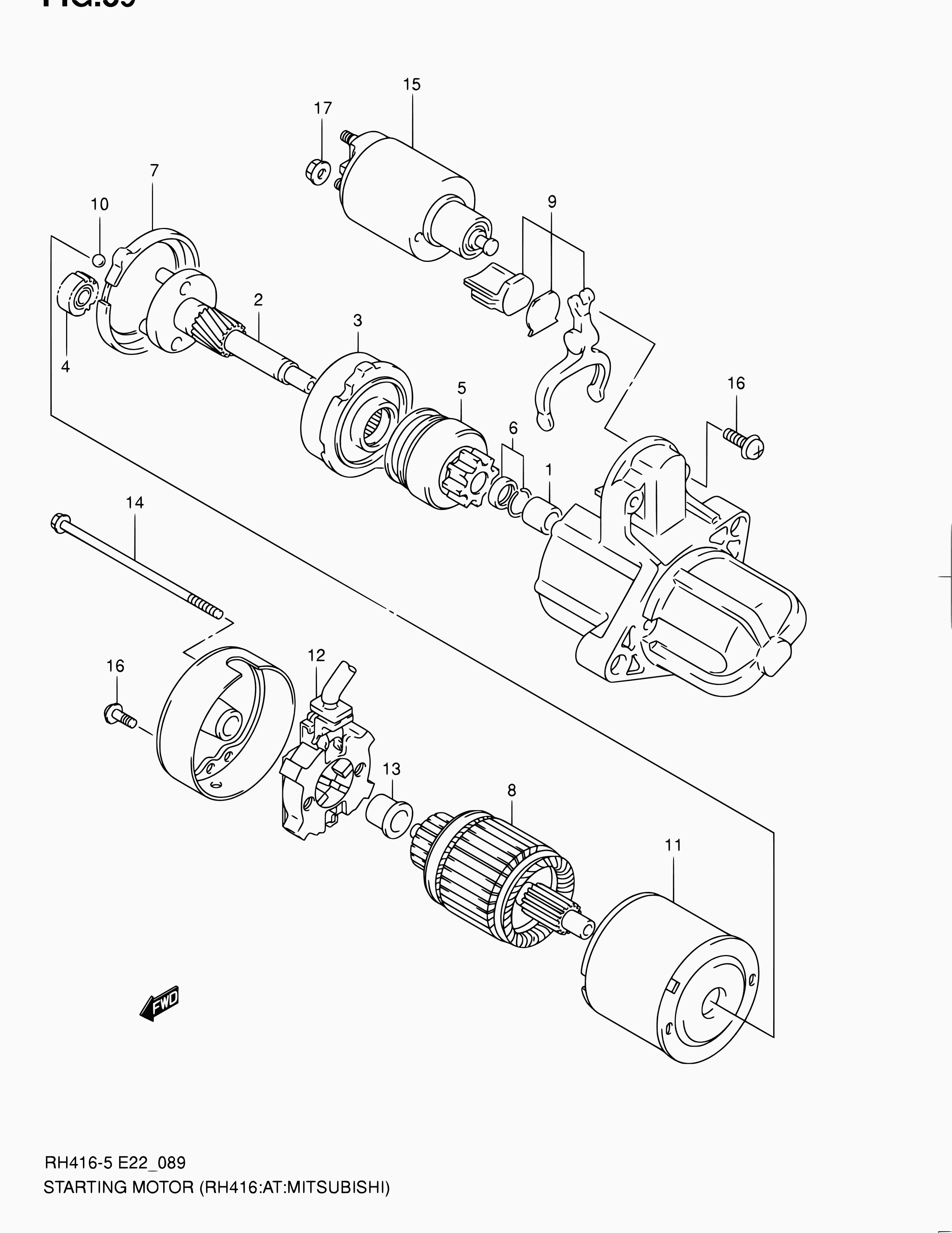 Suzuki 31100-80G20 - Starter aaoparts.ro