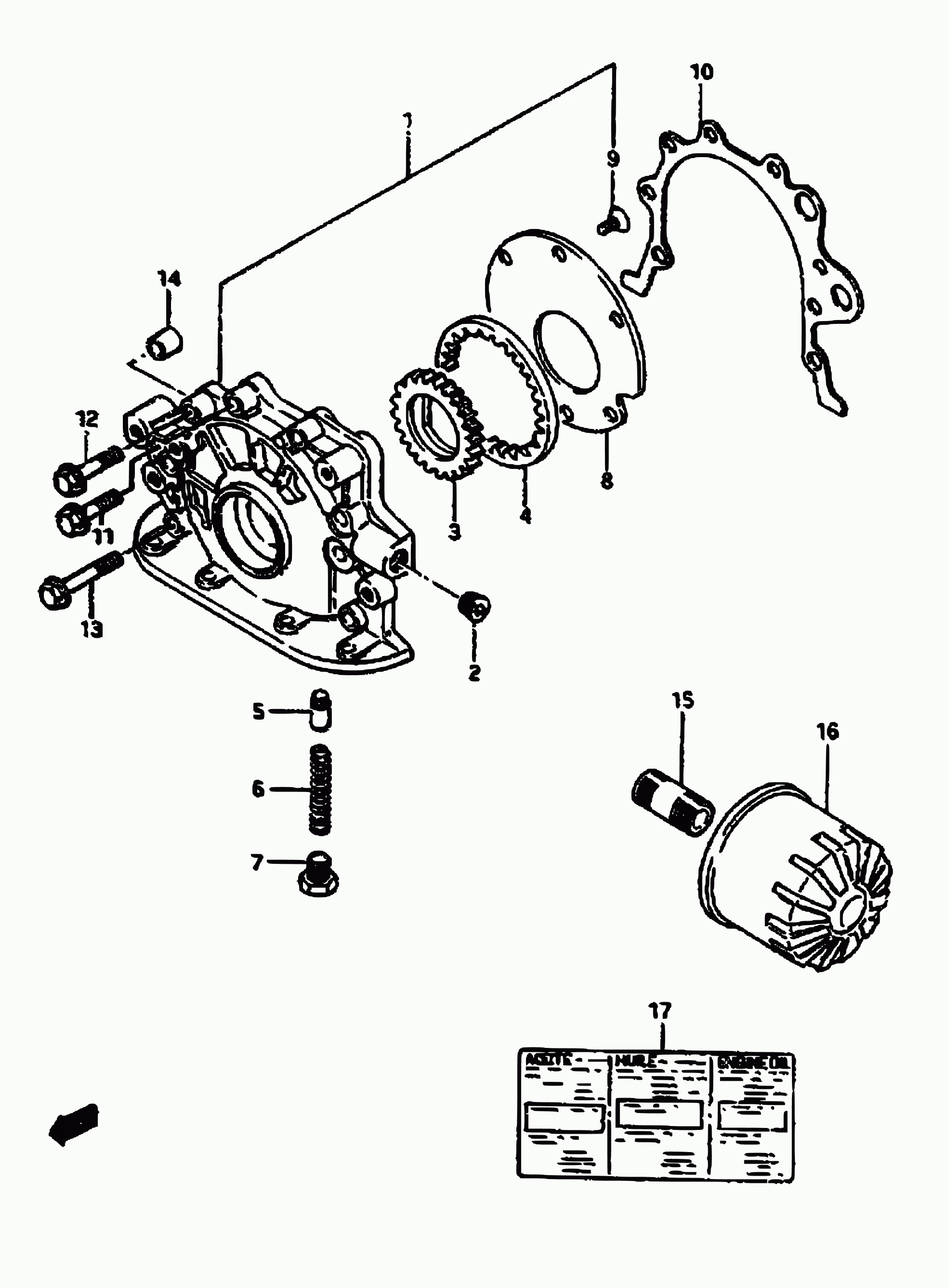 Suzuki 16510-73001 - Filtru ulei aaoparts.ro