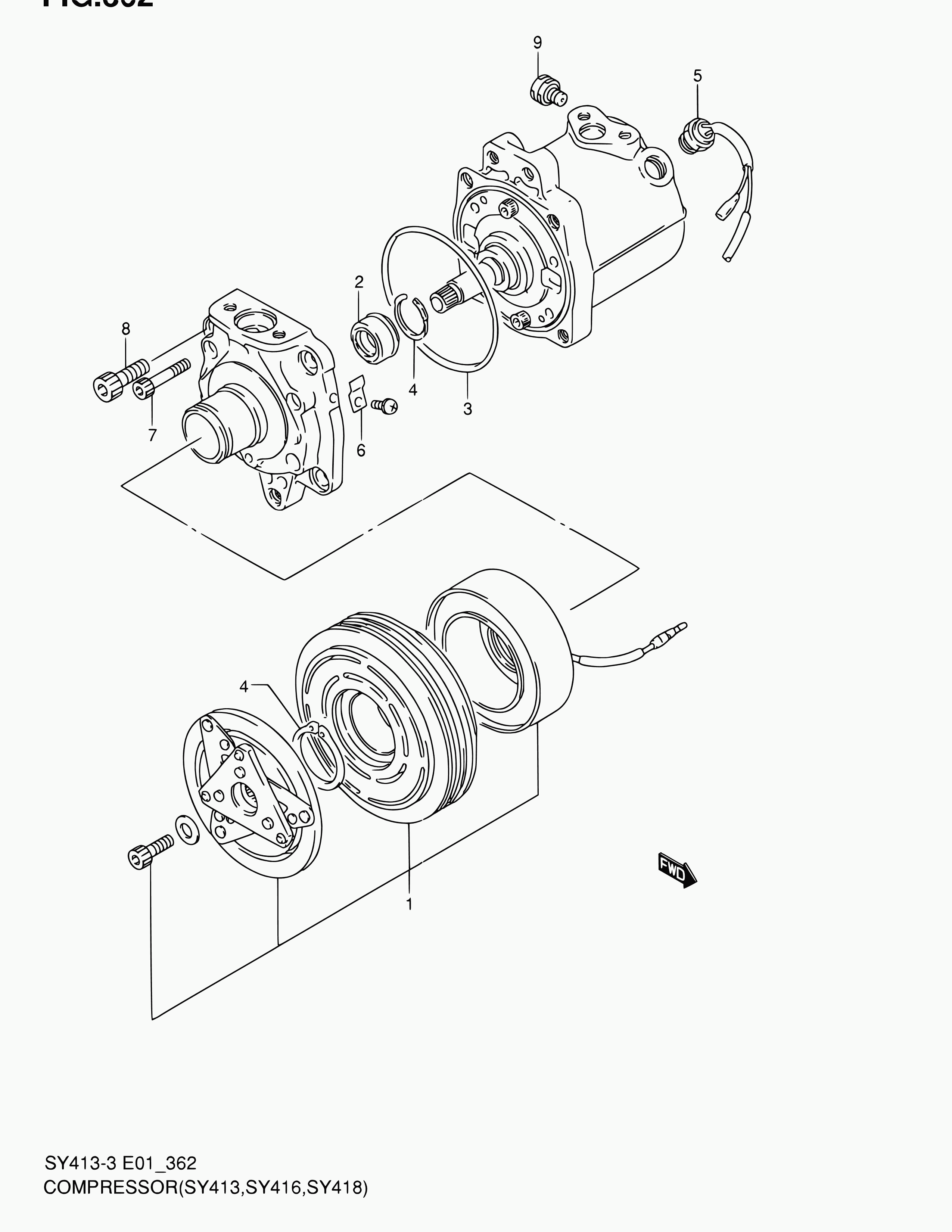 Suzuki 95200-70CJ0 - Compresor, climatizare aaoparts.ro