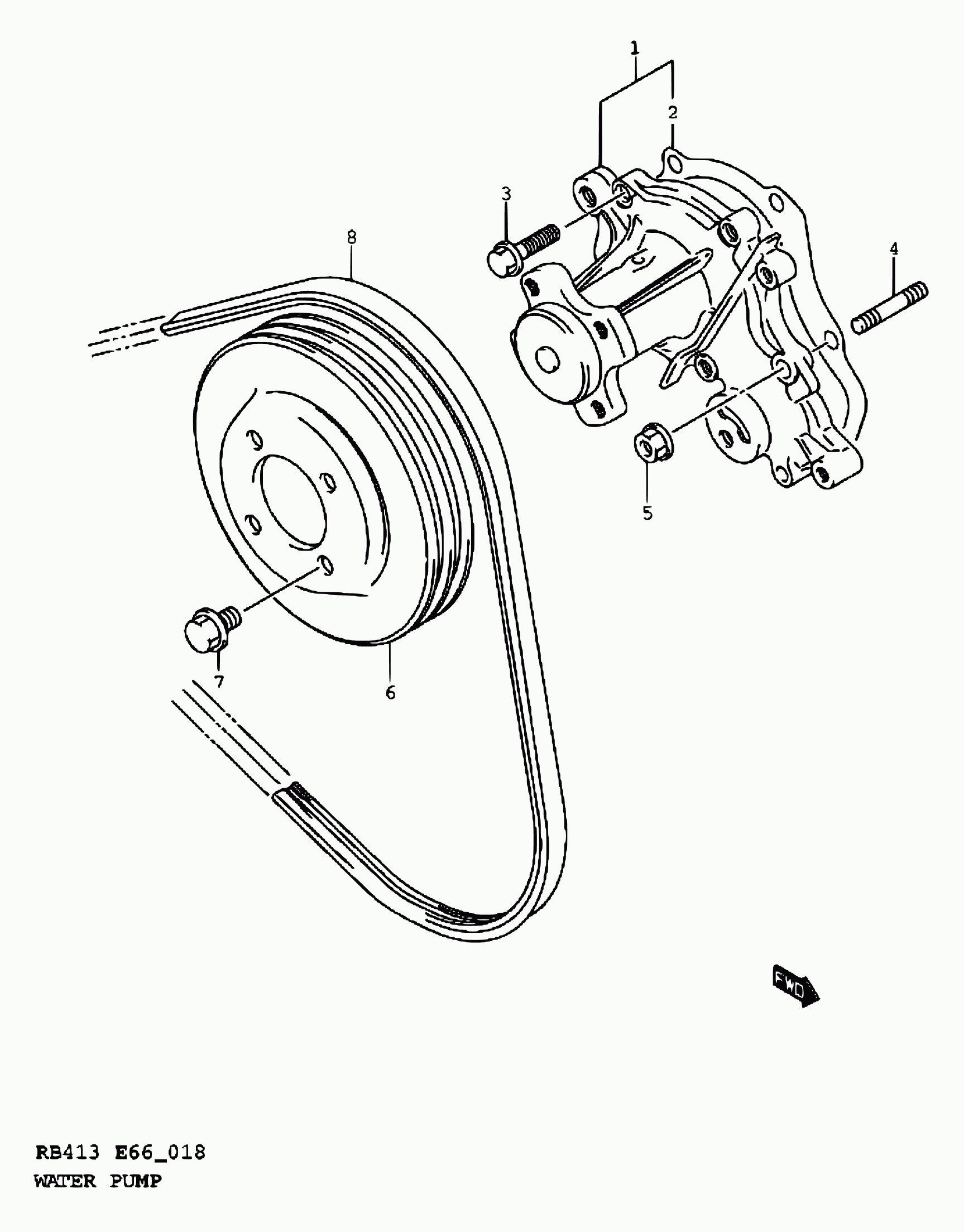 Suzuki 17521-83E00 - Curea transmisie cu caneluri aaoparts.ro