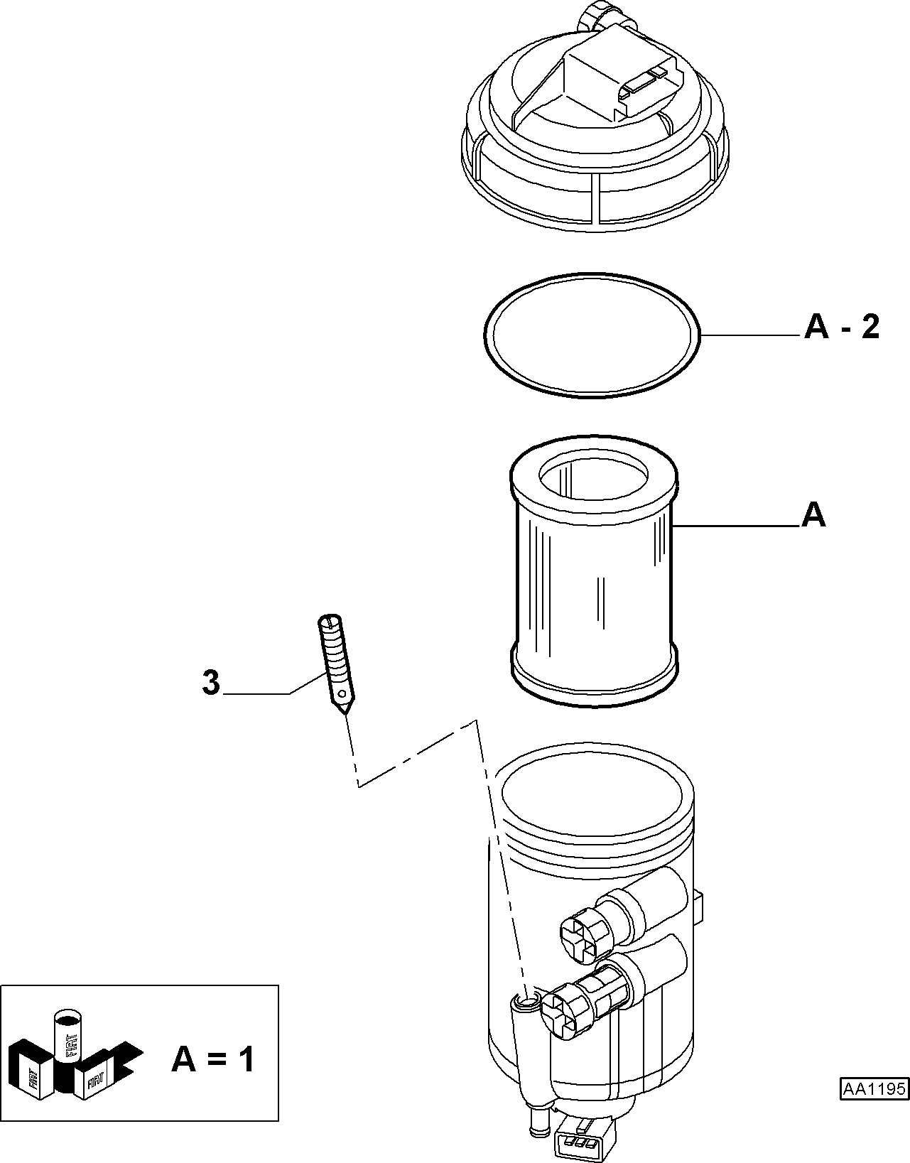 FIAT 77365902 - Filtru combustibil aaoparts.ro