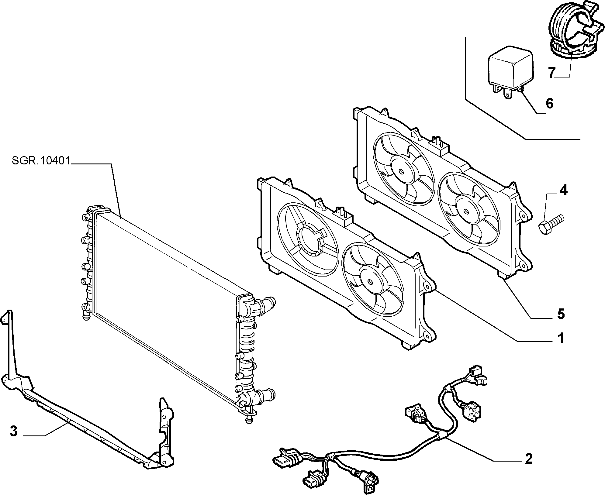 FCA 51755589 - Ventilator, radiator aaoparts.ro
