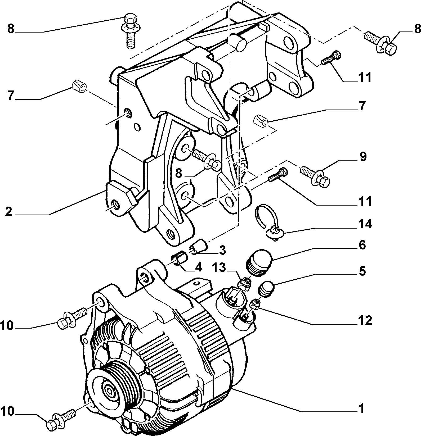 Lancia 71716609 - Generator / Alternator aaoparts.ro