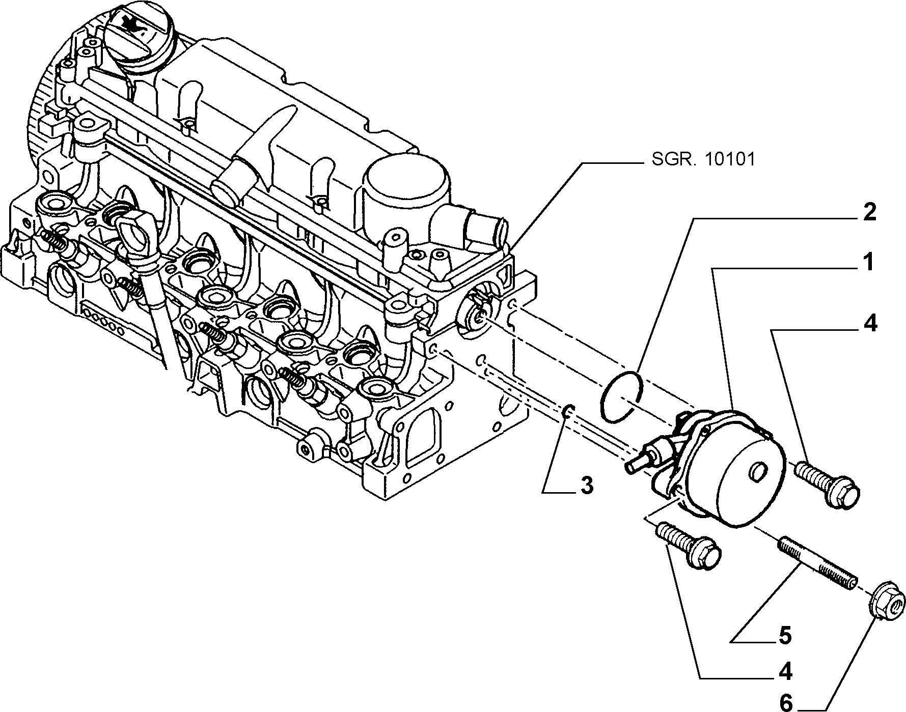 Lancia 9631971580 - Pompa vacuum,sistem de franare aaoparts.ro