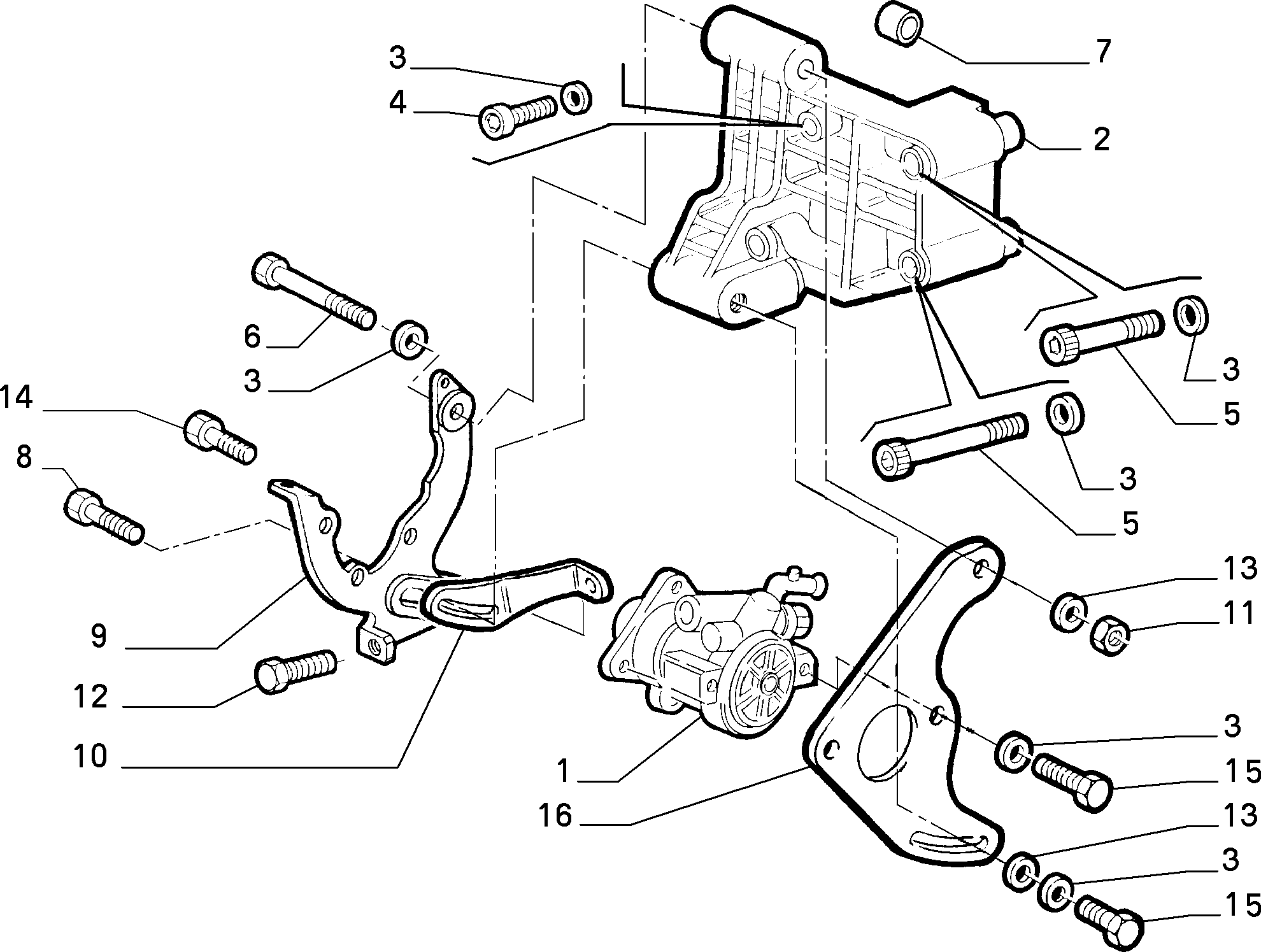 FIAT 46764513 - Pompa hidraulica, sistem de directie aaoparts.ro