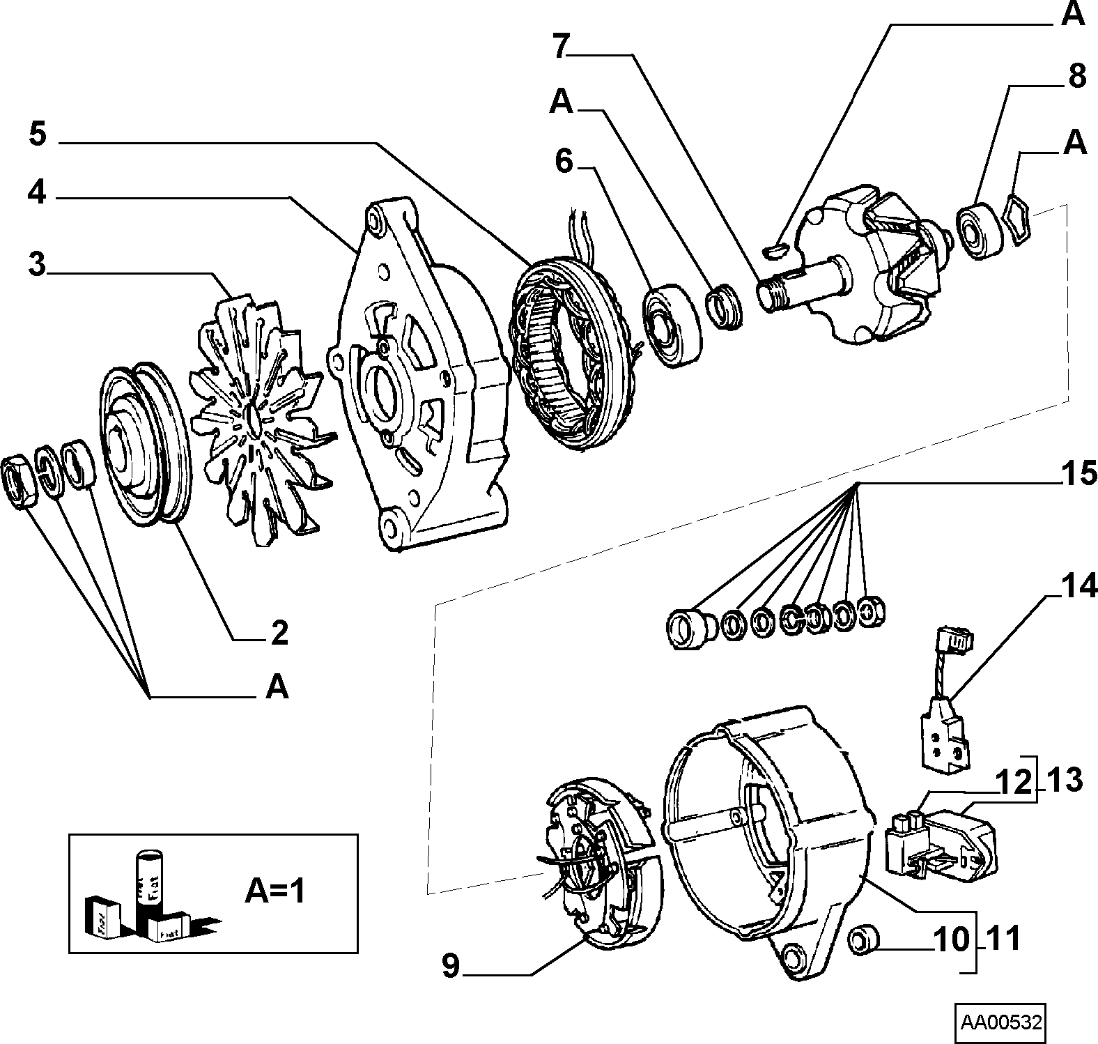 FIAT 9942885 - Set saboti frana aaoparts.ro