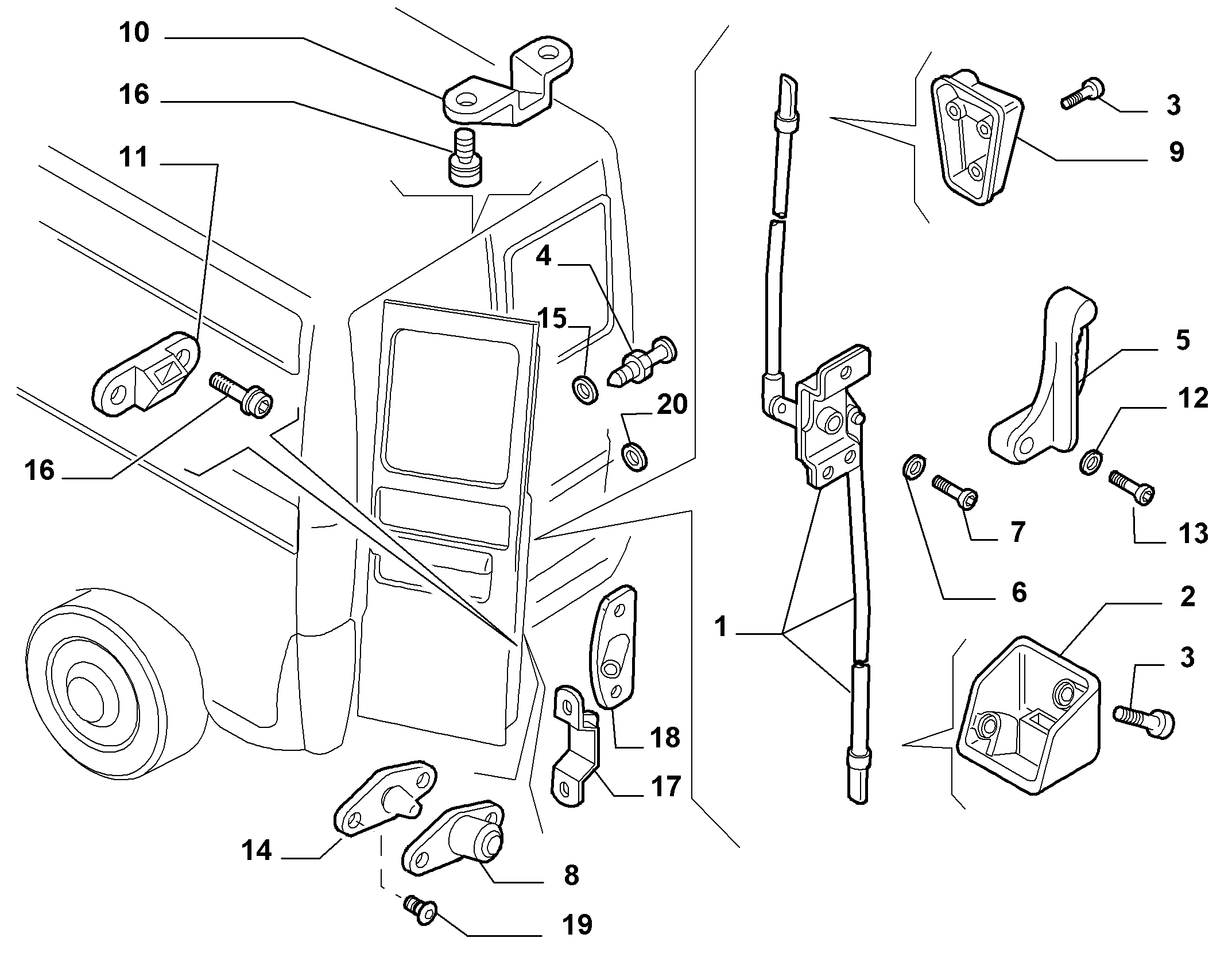 FCA 1303896080 - Incuietoare usa aaoparts.ro