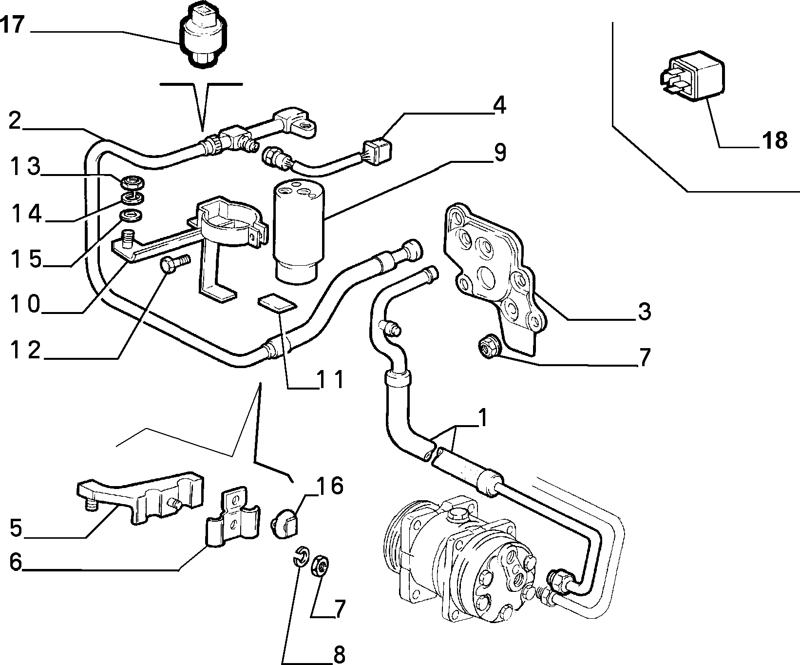 ROVER 46527180 - Uscator,aer conditionat aaoparts.ro