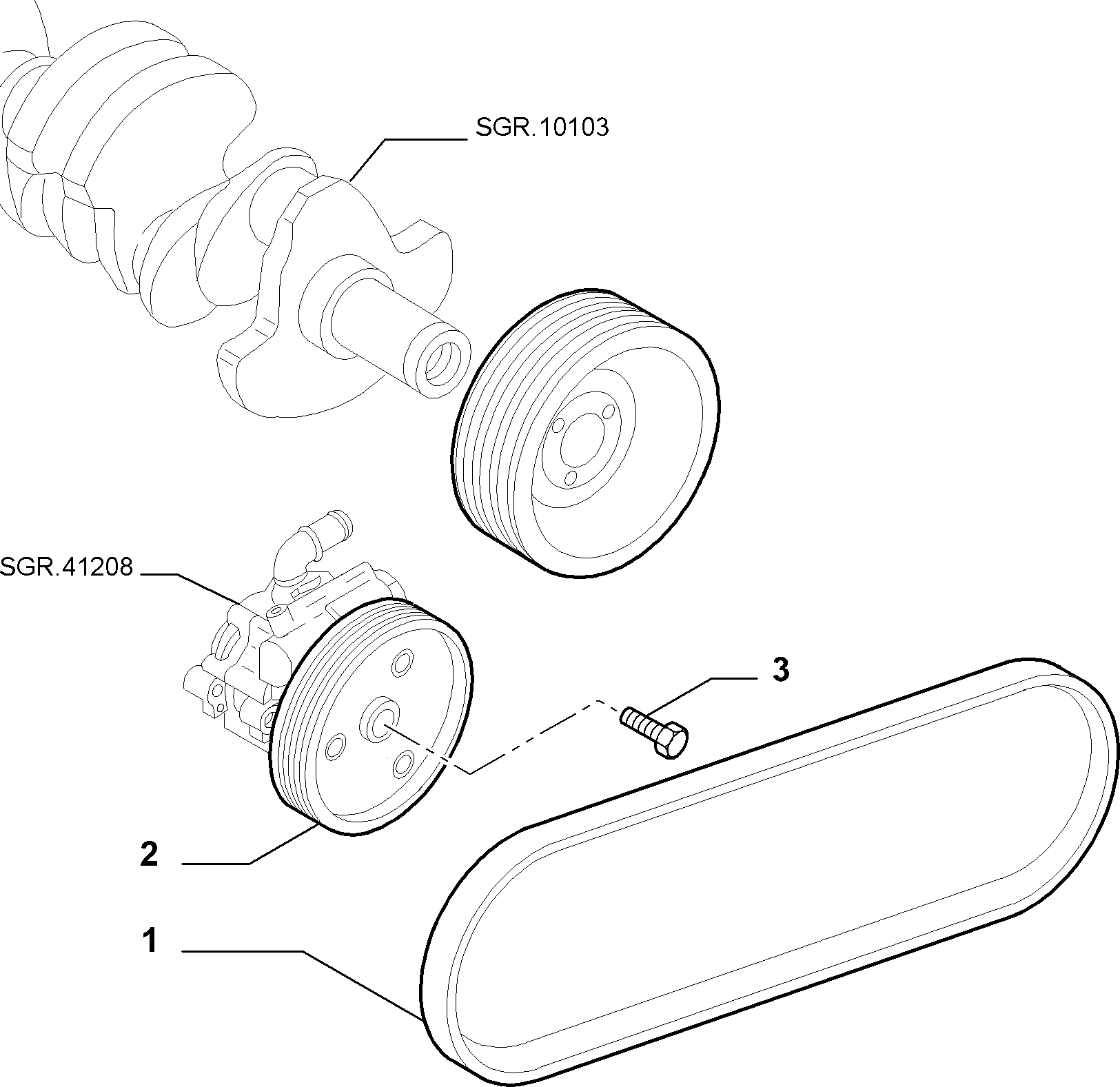 FCA 9658102080 - Fulie curea, arbore cotit aaoparts.ro