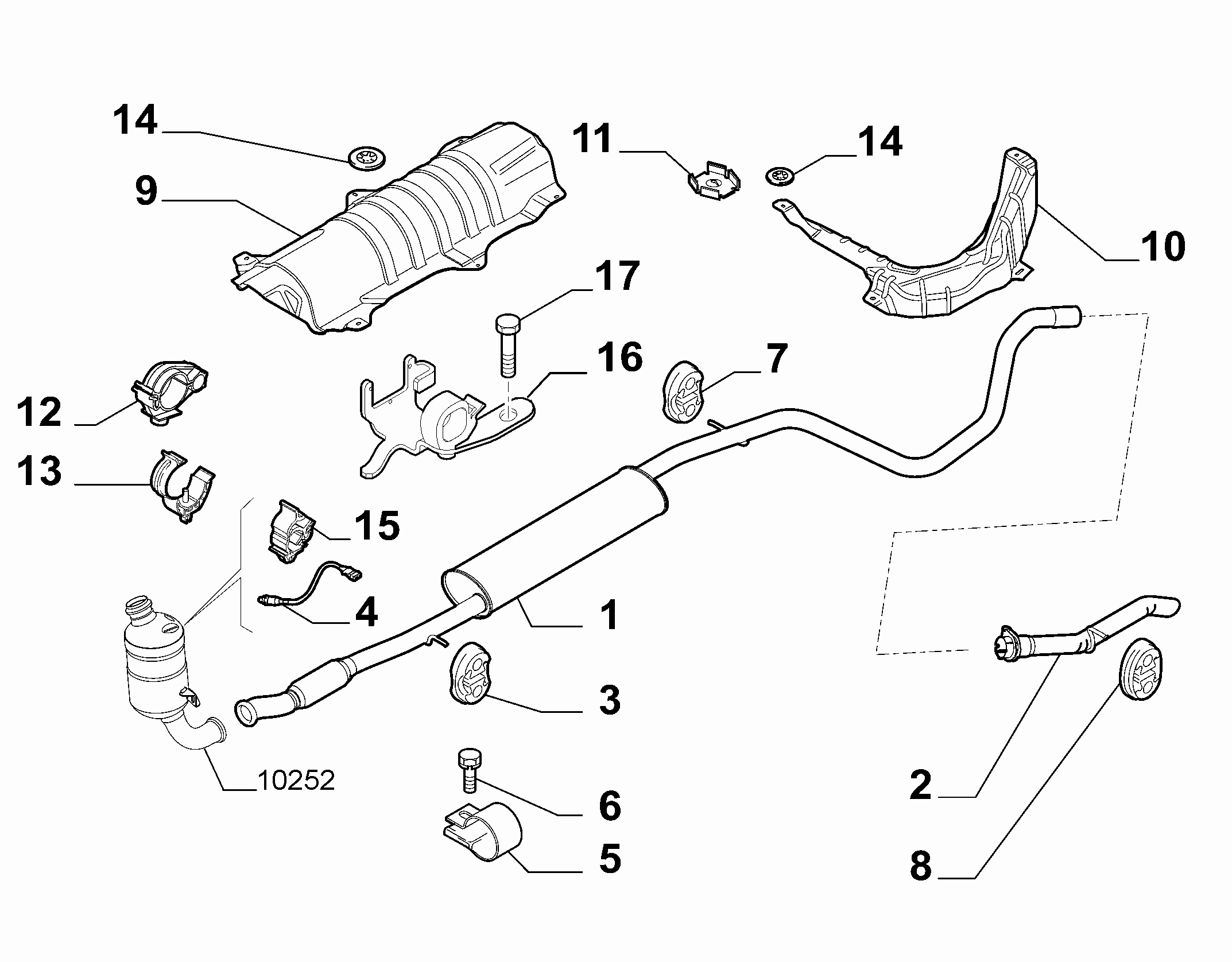 FIAT 51 714 498 - Cuzinet, stabilizator aaoparts.ro