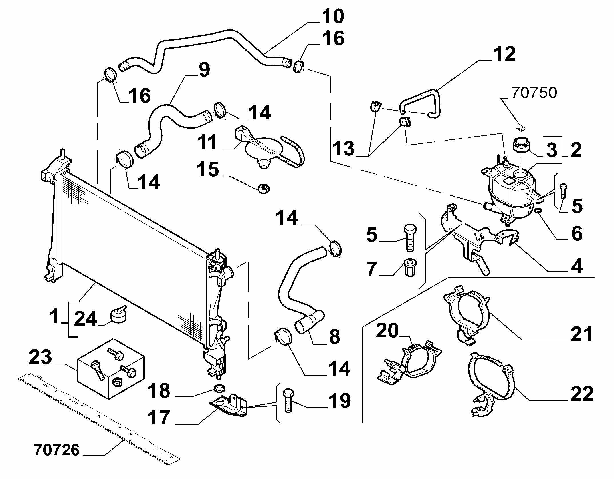 FIAT 51780710 - Vas de expansiune, racire aaoparts.ro