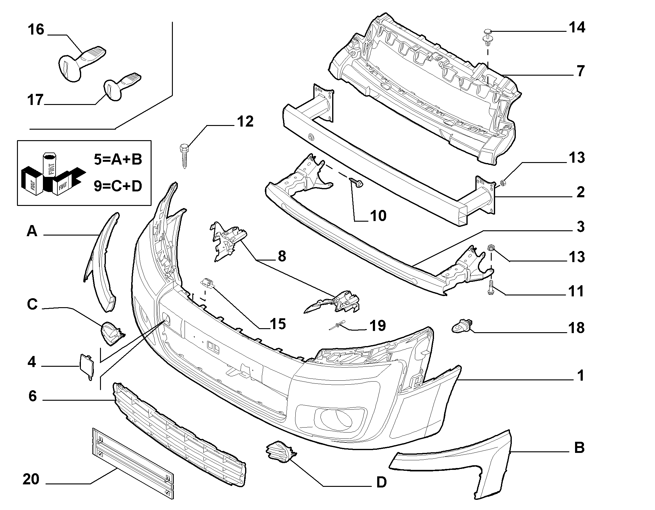 FCA 9464802078 - Acoperire, faruri ceata aaoparts.ro