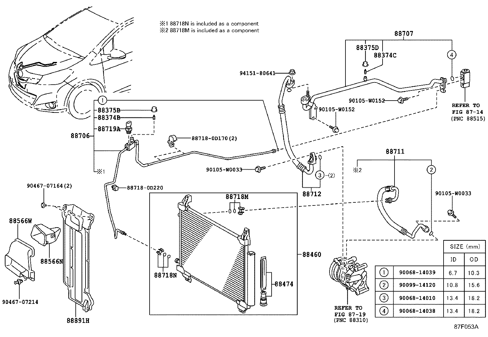TOYOTA 8871933020 - Comutator presiune, aer conditionat aaoparts.ro