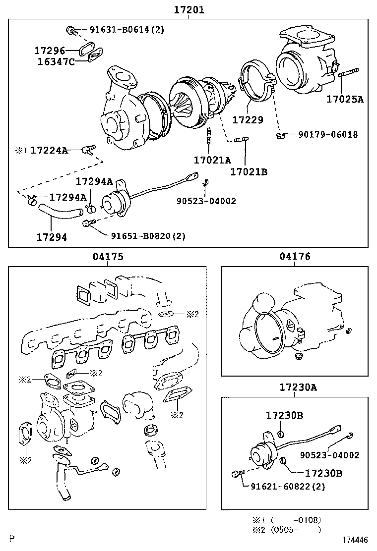 TOYOTA 1634742020 - Garnitura etans., compresor aaoparts.ro