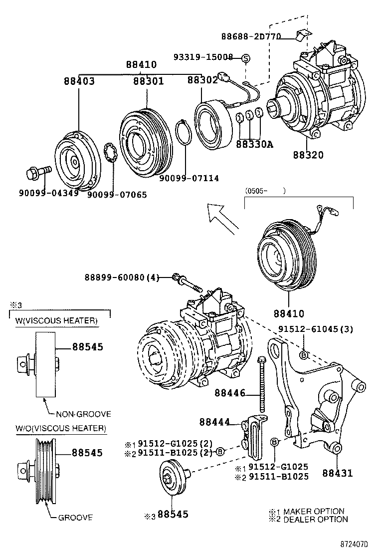 TOYOTA 88320-60700 - Compresor, climatizare aaoparts.ro