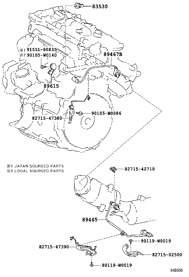 TOYOTA 8946728090 - Sonda Lambda aaoparts.ro