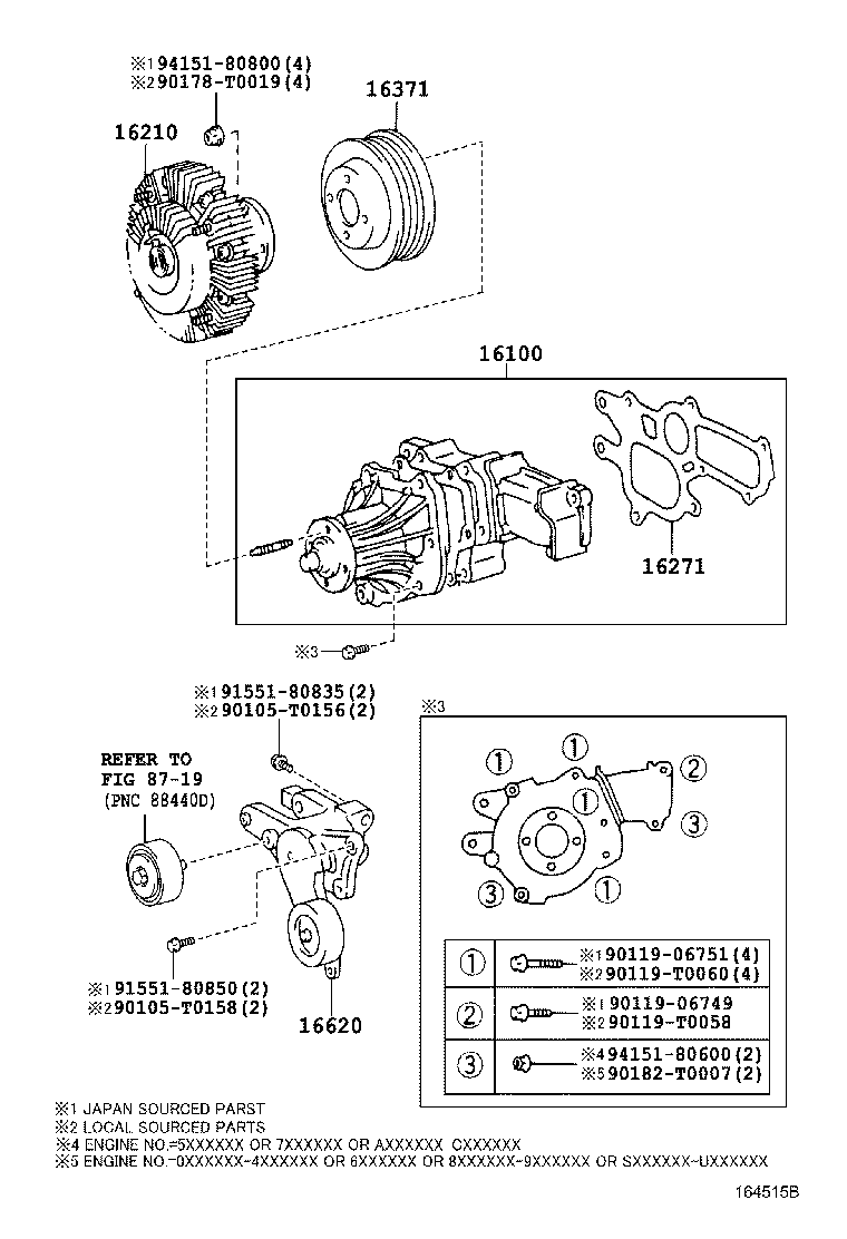 TOYOTA 16100-09260 - Pompa apa aaoparts.ro