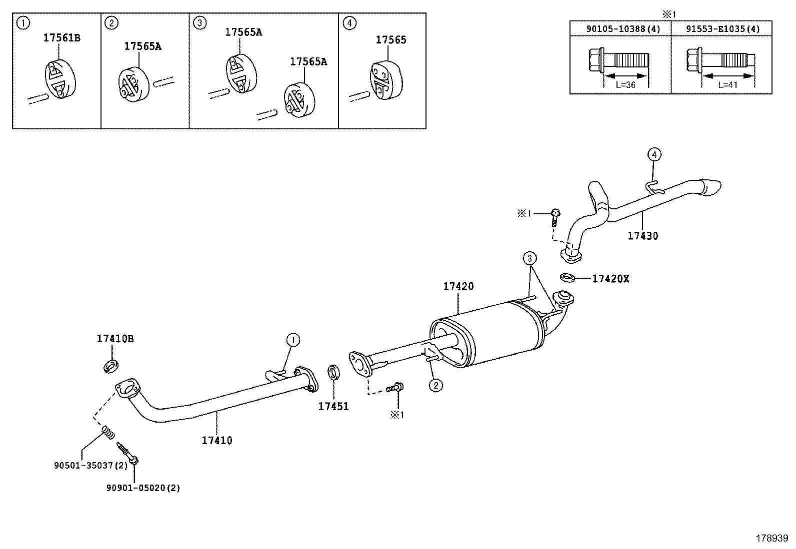 TOYOTA 1756522040 - Cuzinet, stabilizator aaoparts.ro