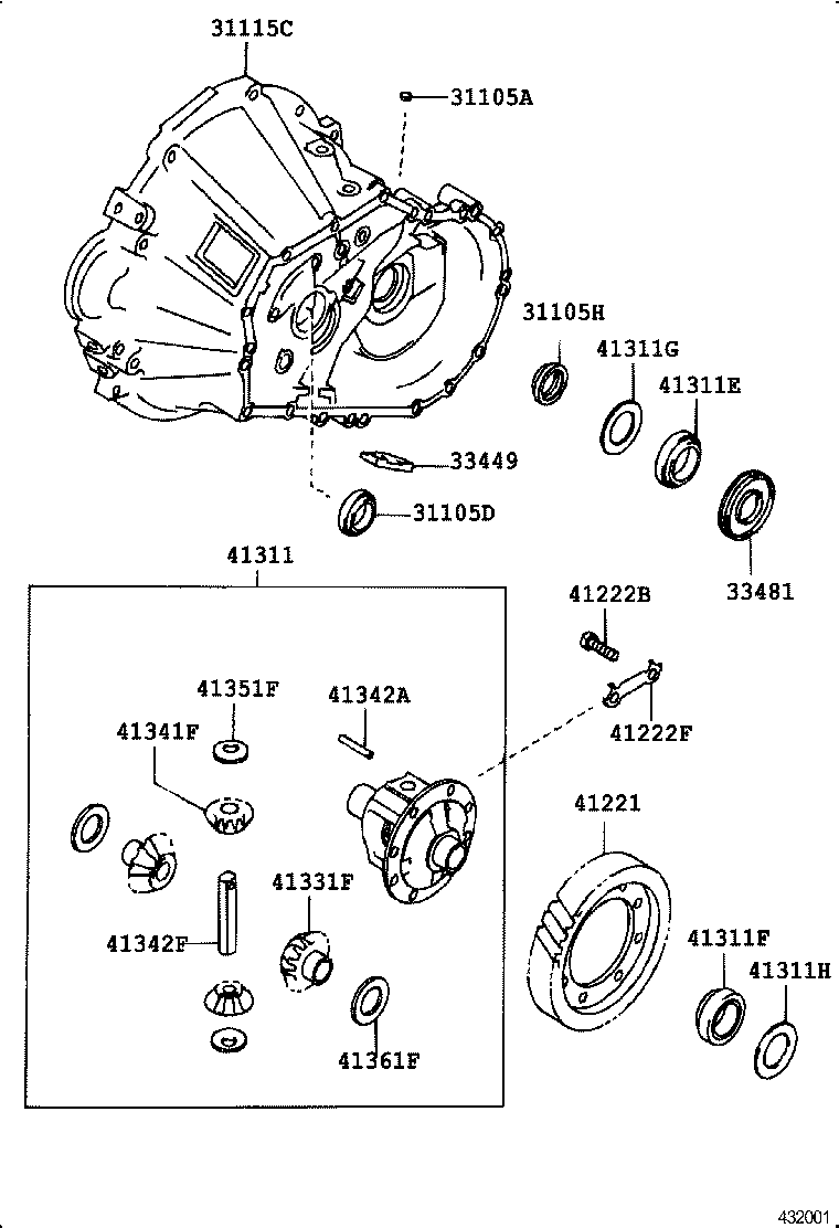 TOYOTA 9031134007 - Simering, diferential aaoparts.ro