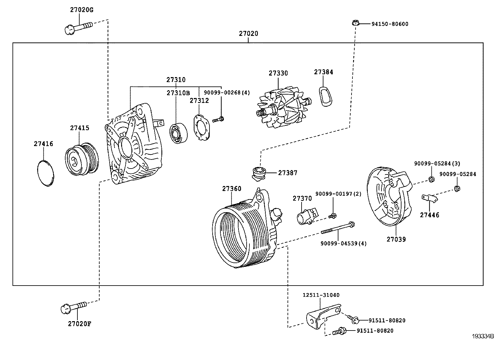 TOYOTA 27330-23130 - Rotor,alternator aaoparts.ro